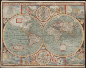 Accurante Map of the World(courtesy of the Norman B. Leventhal Map Center at the Boston Public Library)