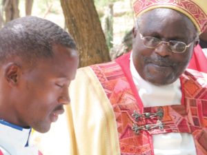 General Secretary Benjamin Lemosi with Archbishop Walter Obare (ELCK)
