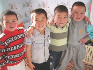 Kindergarten children in Ulaanbaatar, 2003